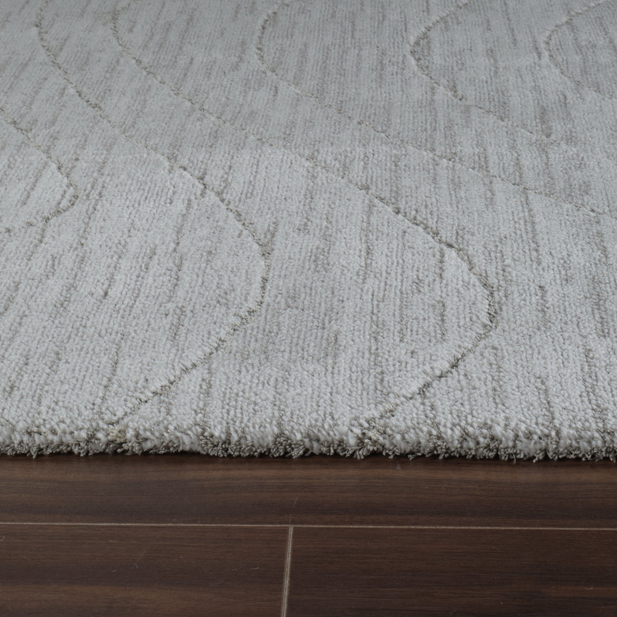 Tapis d'interieur abstrait Rug Branch Casa, gris, moderne - Salon, chambre, salle a manger et cuisine<br>