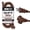 Brown, variant on Iron Forge Cable 2 Prong Outdoor Extension Cord 6 ft with 2 Outlets - 16/2 SJTW, 13 Amp 6ft Green Extension Cord with Multiple Outlets - 16 Gauge Heavy Duty for Outside