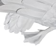 thumbnail image 5 of 24" x 16" Light Gray Resin Swan Sculpture with Textured Feathers, by DecMode, 5 of 12