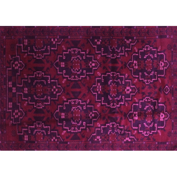 Ahgly Company Indoor Rectangle Persian Pink Traditional Area Rugs, 8' x 10'
