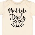 thumbnail image 4 of Inktastic Meditation Yoga Meditate Daily Resolution Boys or Girls Baby Bodysuit, 4 of 5