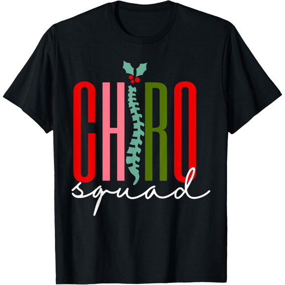 Christmas Chiro Squad Chiropractor Assistant Chiropractic T-Shirt