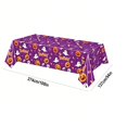 thumbnail image 3 of TanSiDing Halloween Disposable Tablecloth Plastic Rectangular Cover for Party Dining Table Decoration, Waterproof Table Protector for Indoor Outdoor Picnic Feast, 3 of 7