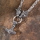 thumbnail image 5 of Collar con colgante de plata con cabeza de lobo y cadena de emperador de estilo europeo y americano personalizado de tendencia de moda, 5 of 6