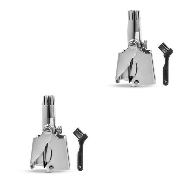 Soidarity Cortadora de pelo de nariz, cortadora de depilación ergonómica, reutilizable, lavable, afeitadora de vello facial, aseo con accesorios de punta Glänzend 2piezas Soidarity CBP164634