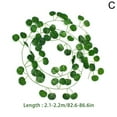 thumbnail image 5 of QHUDLV Fake Ivy Artificial Leaves Hanging Plants Flower Vine Leaf Vine B7J5 Silk, 5 of 9