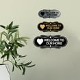 thumbnail image 2 of Designer Welcome To Our Home Sign (Navy Blue / White) - Small, 2 of 4