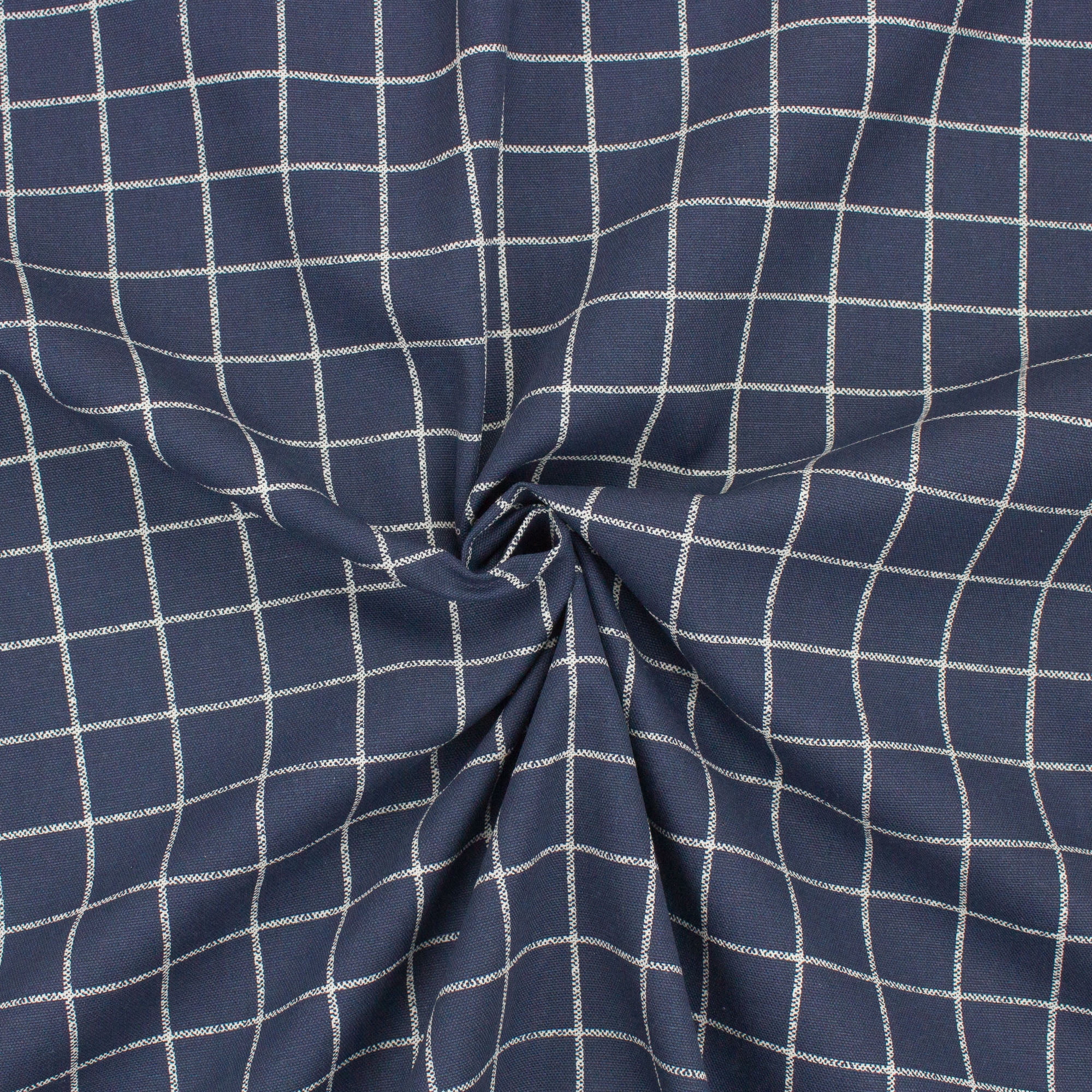 (2 pack) Better Homes & Gardens 100% Cotton Windowpane Blue, 2 Yard Precut Fabric