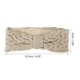 thumbnail image 4 of Unique Bargains 1 Pc Women's Warm Headband Winter Ear Warmer Bow Head Wraps Beige, 4 of 6