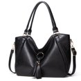 thumbnail image 1 of Bolso de mano GEEK de piel sintética de gran capacidad para mujer, moderno y suave, de piel, estilo retro, sencillo y versátil., 1 of 5