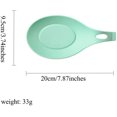 thumbnail image 2 of 1 Silicone Spoon Rest, 20 X 9Cm, Silicone Spoon Holder For Spatulas, Large Kitchen Utensils (Lake Green), 2 of 5