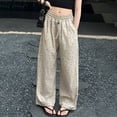 thumbnail image 6 of JIAYUE Girls Pants Polka Dot Elastic Drawstring Waist Loose Fit Wide Leg Trousers for Casual Party, 6 of 8