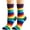 Purple, variant on Rainbow Socks Tube Socks Casual Men's And Women's Socks Colorful Rainbow Color Striped Socks