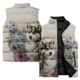 thumbnail image 3 of Chaleco de viento frío moderno y cómodo para hombre Chaquetas de invierno para hombre modernas y versátiles Chalecos para hombre con estampado de tigre dominante, 3 of 5