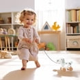 thumbnail image 4 of WoodenEdu Baby Toys Car, juguete de madera para niños pequeños, juguete de desarrollo para niña de 1 año, regalo de cumpleaños (perro), 4 of 5