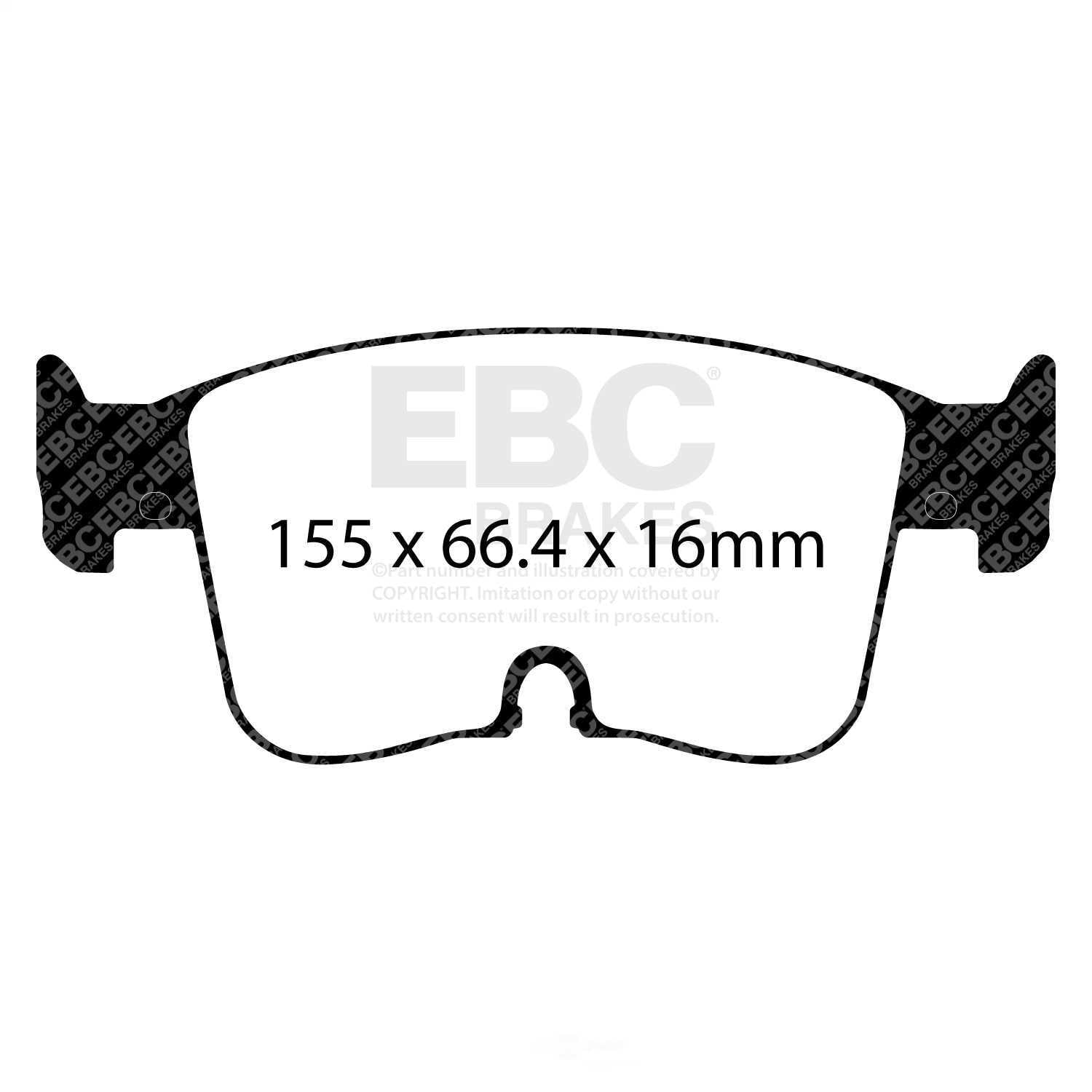 EBC Brakes DP42479R Yellowstuff Street And Track Brake Pads