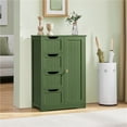 thumbnail image 5 of Yaheetech Modern Wooden Bathroom Storage Cabinet with 4 Drawers and Cupboard, Green, 5 of 7