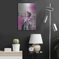 thumbnail image 6 of Luxe Metal Art 'Los Angeles City Girl Pink' by Andrea Haase, Metal Wall At, 16"x24", 6 of 9