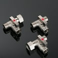 thumbnail image 2 of WINDLAND Universal Brass Angle Stop Valves Efficient Brass T Adapter Valves Water Splitter Connect for Handheld Bidet Glass Rinser, 2 of 11
