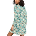 thumbnail image 2 of joogoo Baseball Leaf Women's Long Sleeve Nightgown Sleepwear S, 2 of 8