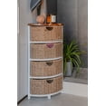thumbnail image 2 of MDF/Wood Corner Cabinet with seagrass drawers, 2 of 5