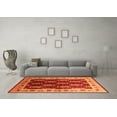 thumbnail image 3 of Ahgly Company Indoor Rectangle Oriental Orange Traditional Area Rugs, 7' x 9', 3 of 4