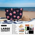 thumbnail image 5 of Wukai Cartoon Donut Planets Print Zipper Bag,large Beach Tote Bag,Waterproof Sandproof Bag,Grocery and Picnic Tote Travel Bag, 5 of 5