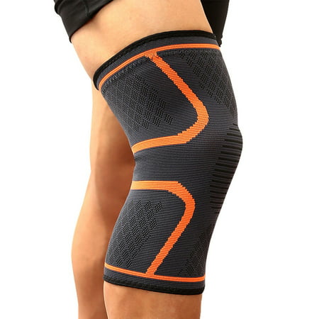 FITTOO Elastic Knee Pads Nylon Knit Fitness Athletics Knee Compression Sleeve Kneepad Protective Gear Patella Brace Support Running Basketball Volleyball(1