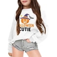 thumbnail image 2 of JAJAHO Halloween Girls Oversized Sweatshirts Long Sleeve Pumpkin Shirt Crew Neck Fall Pullover Tops For Kids 3-14Y, 2 of 3