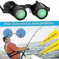 thumbnail image 2 of Fishing Binoculars Glasses Portable Hands Free Binoculars Telescope 10x Zoom Glasses For Outdoor Fishing Bird Watching, 2 of 5