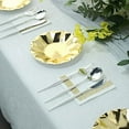 thumbnail image 6 of BalsaCircle 25 Gold Geometric Round 7" Metallic Disposable Salad Paper Plates Tableware, 6 of 7