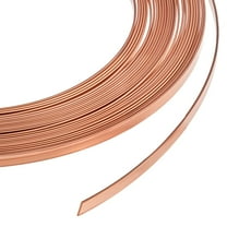 19.7FT 26 Gauge Flat Pure Copper Wire 2.5mm Wide Flat Bezel Wire Resistant Jewelry Wire for DIY Jewelry Craft Making