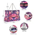thumbnail image 5 of DIXRUYEE Beach Cooler Travel Tote Bags Beach Bag Fashion Crabby Delight Printed, 5 of 7