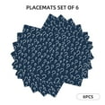 thumbnail image 3 of Placemats Set of 4 / 6, Question Marks Placemats for Dining Table Indoor/Outdoors Heat Resistant Washable Placemats 18" x 12", 3 of 8
