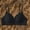 Black, variant on Scalloped Edge Wireless Bra for Women Padded Bralette Soft Seamless Full Coverage Comfort Lightweight Underwear