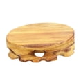 thumbnail image 4 of Base de adorno de madera retro, base de tetera de madera maciza, base redonda única, hogar y Bajo, 4 of 9