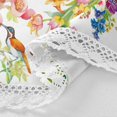 thumbnail image 3 of Round Tablecloth Wild Exotic Birds and Flowers Polyester Tablecover 60 Inch with Lace Design, Anti-Wrinkle and Smooth Table Cloth for Kitchen/Home Decoration, 3 of 8