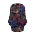 thumbnail image 2 of Haiem Colorful Shells Baby Nursing Cover & Nursing Poncho - Multi Use Cover for Baby Car Seat Canopy, Stroller Cover, 360°Full Privacy Breastfeeding Coverage, 2 of 9