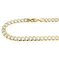 thumbnail image 3 of Real 10K Yellow Gold Solid Diamond Cut Cuban Link Chain 11.50mm Necklace 20", 3 of 5