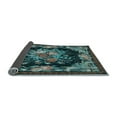 thumbnail image 2 of Ahgly Company Indoor Rectangle Medallion Light Blue French Area Rugs, 6' x 9', 2 of 4