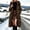 Brown, variant on Women's Long Winter Puffer Jacket with Hood Warm Quilted Coat Lightweight Down Jacket Fleece Lined Waterproof Parka White Size M