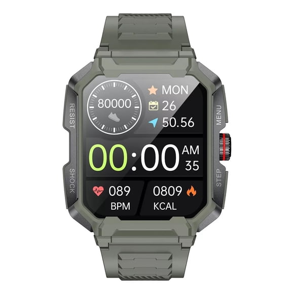 Smart Watch Reloj Ak47 Fralugio Rough Sport Hr 24hr Spo2 Hd Verde Fralugio Sport