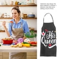 thumbnail image 4 of GOOHOCHY delantales con pechera para mujer y hombre, delantales de cocina, delantal de chef, delantal de cocina, delantal de repostería, delantal de jardinería, color negro., 4 of 8