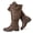 Brown 721, variant on Love Steetly Women's Extra Wide Calf Knee High Boots, Slouched Shaft Tall Boots, Dual Antique Buckles, Low Stacked Heel Side Zipper Riding Boots.