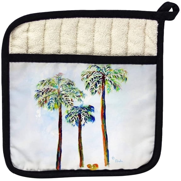 Betsy Drake PT1106 Three Palms Pot Holder