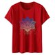 thumbnail image 4 of Fiudx Ofertas y Liquidaciones Blusa de Manga Corta con Estampado de Moda para Mujer, Divertida Camiseta con Cuello Redondo, 4 of 4