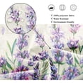 thumbnail image 5 of Lavender Lilac Shower Curtain for Bathroom Decor 72Wx72H Purple Floral Flower Rustic Vintage Farmhouse Botanical Women Bathtub Art Printed Fabric Polyester Waterproof 12 Pack Plastic Hooks, 5 of 6