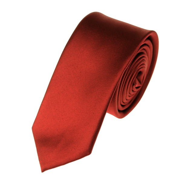 NYfashion101 Mens Couleur Unie 2.75" Cravate Mince