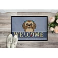 thumbnail image 2 of Caroline's Treasures BB1435MAT Chocolate Brown Shih Tzu Welcome Door Mat, Indoor Rug or Outdoor Welcome Mat 18x27, 2 of 4