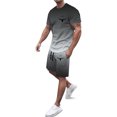 thumbnail image 1 of Playeras Negras Hombre Algodon Camiseta De Cuello Redondo Con Estampado De Playa De Verano Para Hombre Top Informal De Manga Corta, 1 of 4